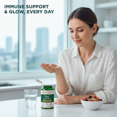 Pure Nutrition Zinc Glycinate Supplement (66 mg) | 120 Veg Capsules | 13.2 mg Elemental Zinc | Daily Zinc Supplement for Skin, Hair & General Wellness