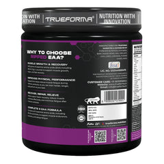 TrueForma Ripped EAA + BCAA Powder | 9 Essential Amino Acids, 2.5g L-Leucine, 500mg L-Carnitine & 100mg Quercetin Extract | Supports Muscle Recovery, Hydration & Performance | 300g