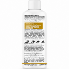 Corebolics L-Carnitine Liquid | Supports Fat Metabolism, Energy, Endurance & Workout Performance