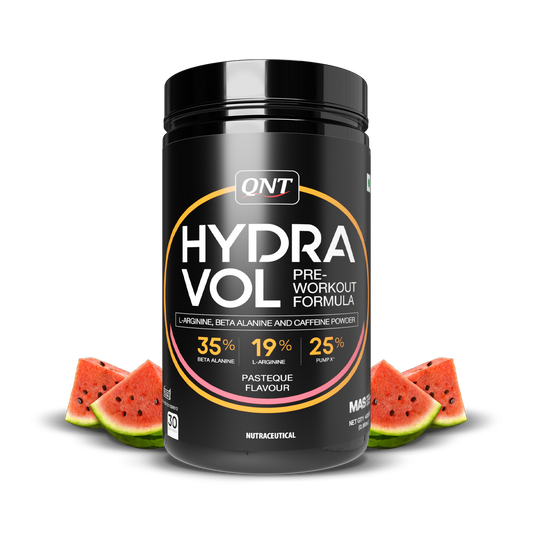 QNT Hydravol Pre-Workout Supplement | 400g | Instant Energy & Quick Muscle Pump | Beta-Alanine & Caffeine For Enhanced Focus & Muscle Strength