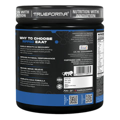 TrueForma Ripped EAA + BCAA Powder | 9 Essential Amino Acids, 2.5g L-Leucine, 500mg L-Carnitine & 100mg Quercetin Extract | Supports Muscle Recovery, Hydration & Performance | 300g