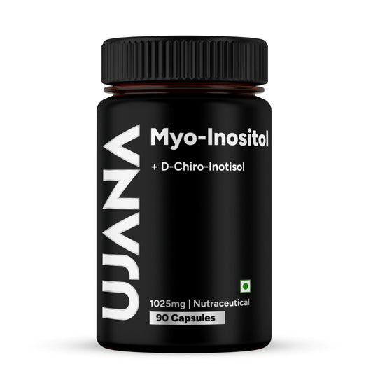 UJANA Myo-Inositol with D-Chiro-Inositol, Chromium & Vitamin D3 – 1025 mg Formula – 90 Vegetarian Capsules – 45 Day Pack