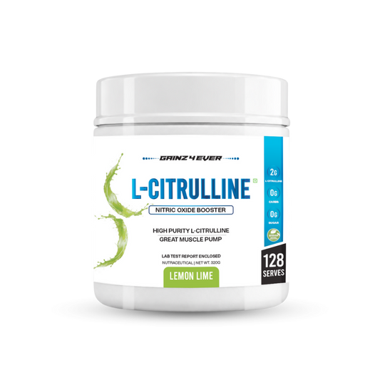 Gainz4Ever L-Citrulline Powder, 320g (128 Servings) | 2g L-Citrulline Per Serving | Supports Nitric Oxide Production, Muscle Pump, Endurance & Exercise Performance | Lab Tested