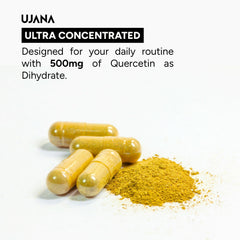 UJANA Quercetin with Vitamin C & Zinc – 570 mg Formula – 90 Vegetarian Capsules – 90 Day Pack