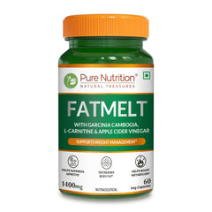 Pure Nutrition FATMELT with Garcinia Cambogia, L-Carnitine & Apple Cider Vinegar For Appetite Control, Weight Management