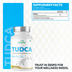Zespo TUDCA 500mg – Liver & Digestive Wellness – 90 Vegan Capsules