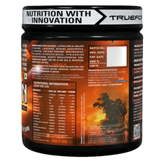 TrueForma Weapon Pre Workout Powder | Caffeine, Beta Alanine, L-Arginine, L-Citrulline & L-Taurine | Supports Energy, Focus, Endurance & Muscle Pump | 250g