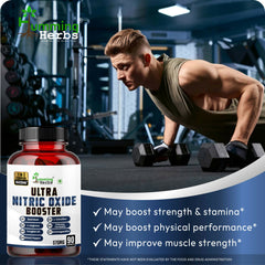 Humming Herbs ULTRA NITRIC BOOSTER - 7in1 | Beet Root, L-Arginine, Tongkat Ali, Black Pepper, L-Citrulline, Tribulus Terrestris & Ashwagandha