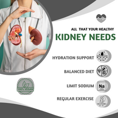 Pure Nutrition Kidney Detox Supplement | 60 Veg Capsules with Punarnava, Gokhru, Turmeric & Rosehip Extracts | Supports Kidney Health & Natural Detox | Plant-Based Formula