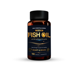 Gainz4Ever Premium Fish Oil | 1000mg Omega-3 Fish Oil with 180mg EPA & 120mg DHA | Supports Heart, Brain & Joint Health | Softgel Capsules