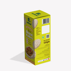 Nutleaf Wholegrain Brown Rice Cakes | Healthy Snack | 0% Trans Fat | Low Fat | Crunchy Rice Cakes