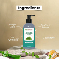 Pure Nutrition Tea Tree Anti-Dandruff Conditioner, 200ml | With Salicylic Acid & Zinc Pyrithione | Sulphate & Paraben Free | Controls Flakes & Itching | For All Hair Types