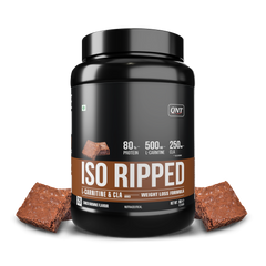 QNT ISO Ripped Whey Protein Isolate Powder | With L-Carnitine & CLA | 32g Pure Whey Isolate per Serving | Supports Lean Muscle Growth & Weight Loss