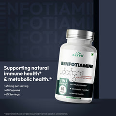Zespo Benfotiamine 450mg with Alpha Lipoic Acid & L-Leucine - 90 Capsules