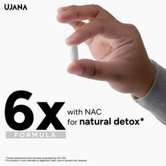 UJANA NAC with Milk Thistle Seed Extract, Alpha Lipoic Acid, Vitamin C, Zinc & Vitamin D3 – 1020 mg Formula – 90 Vegetarian Capsules – 45 Day