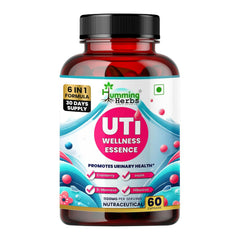 Humming Herbs UTI Wellness Essence Capsules 6-in-1 Formula D-Mannose, Cranberry Extract, Hibiscus Extract, Probiotics & Prebiotic