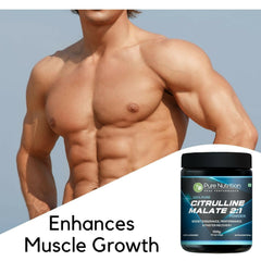 Pure Nutrition L-Citrulline Malate 2:1 Powder 100g , 33 Servings | 100% Pure & Unflavoured | Boosts Stamina, Enhances Performance, Speeds Muscle Recovery & Reduces Fatigue | Ideal Pre-Workout for Men & Women