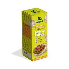 Nutleaf Wholegrain Brown Rice Cakes | Healthy Snack | 0% Trans Fat | Low Fat | Crunchy Rice Cakes