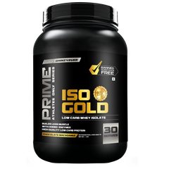 Gainz4Ever Prime ISO Gold Whey Protein Isolate with Added Enzymes for Lean Muscle Growth, Recovery & Strength Support