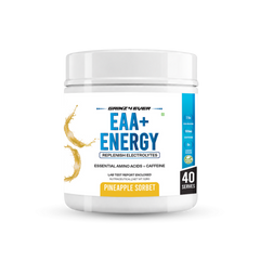 Gainz4Ever EAA+ Energy | Essential Amino Acids with Caffeine & Electrolytes | Intra Workout Hydration, |Energy & Muscle Recovery | 40 Servings | 528g
