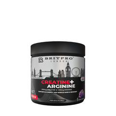 BRITPRO London® Creatine + Arginine | Strength, Pump & Endurance Booster | NO Support, Muscle Growth & Fast Recovery Formula