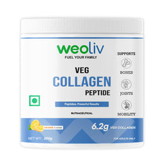 weoliv FUEL YOUR ALLURE VEG COLLAGEN PEPTIDE | Peptides, Powerful Results | Supports Hair, Skin & Nails