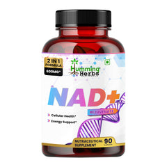 Humming Herbs NAD+ 600mg - Advanced Cellular Health & DNA Repair Formula - Energy and Metabolism Boost with Resveratrol and Polygnum Cuspidatum for Longevity & healthy Aeging