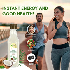Pure Nutrition Virgin Coconut Oil 500ml Pet Bottle | Cold Pressed, 100% Pure & Unrefined | Extracted from A1 Grade Coconut Milk | Good for Hair Growth, Skin, Baby Massage & Cooking | Reduce Hair-fall