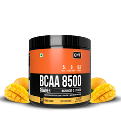 QNT BCAA 8500 | 180g | 30 Servings | 2500mg L-Leucine, 1250mg L-Isoleucine, 1250mg L-Valine | Hydration & Muscle Recovery Supplement | Pre/Post Workout for Strength & Stamina