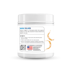 Gainz4Ever Marine Collagen Powder, 325g (25 Servings) | 12g Marine Collagen & 11g Protein Per 13g Serving | With Vitamin C & Digestive Enzymes | Supports Skin, Hair, Nails & Joint Health