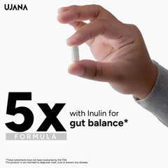 UJANA Probiotic Capsules with 17 Billion CFU & Prebiotic Inulin | 500mg | 90 Veg Capsules