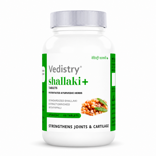 Vedistry® Shallaki+ Tablets | Standardized Shallaki Extract & Long Pepper | Supports Joint Health & Mobility | 60 Tablets