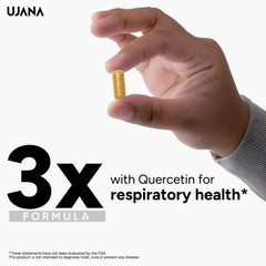 UJANA Quercetin with Vitamin C & Zinc – 570 mg Formula – 90 Vegetarian Capsules – 90 Day Pack