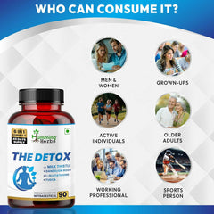 Humming Herbs The Detox Capsules, 6-in-1 Formula with Milk Thistle, Dandelion, L-Glutathione, TUDCA, Chicory Root & Biotin 90 Capsules 45 Servings