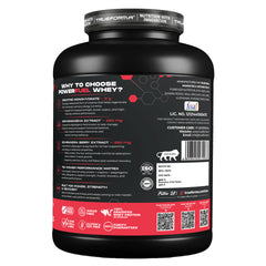 Trueforma® PowerFuel Tri-Power Whey Protein Powder – 25g Protein, 5.5g BCAAs, 2.7g Leucine & 4.1g Glutamine | Enriched with Creatine, Ashwagandha & Schisandra Extract | Muscle Growth, Strength & Recovery Support| 50 Servings (2kg