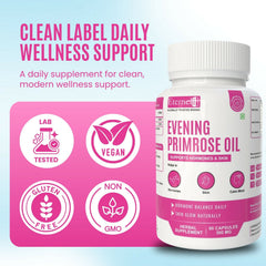 Eternell Evening Primrose Oil – Supports Hormones & Skin (500 mg, 60 Capsules)