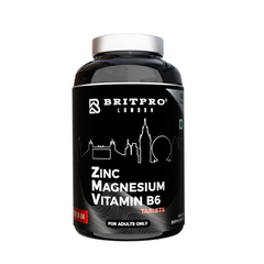 BRITPRO London® Zinc Magnesium Vitamin B6 | ZMA for Strength, Recovery & Sleep