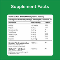 Newedge Ashwagandha & Holy Basil Complex | With Shoden® Ashwagandha & Ocitum™ Holy Basil Extract | Supports Stress, Energy & Wellness