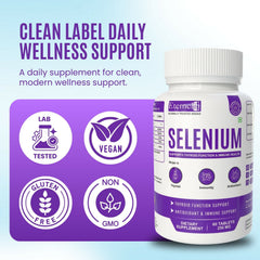 Eternell® Selenium | Supports Thyroid Function & Immune Health | Thyroid Function Support | 60 Tablets