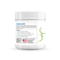 Gainz4Ever Vegan Collagen Powder, 300g (30 Servings) | 9g Vegan Collagen Per 10g Serving | With Hyaluronic Acid, Vitamin C, Biotin, L-Glycine, L-Proline & Zinc | Supports Skin, Hair & Nail Health