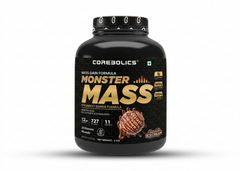Corebolics Monster Mass High Calorie Mass Gainer Formula | Chocolate Ice Cream Flavour | 2KG