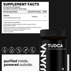 UJANA TUDCA – Tauroursodeoxycholic Acid 1000 mg Formula – 90 Vegetarian Capsules – 45 Day Pack Pack Of (1)