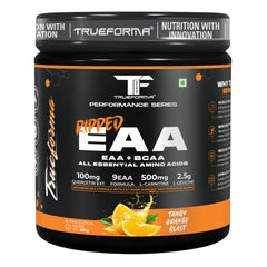 TrueForma Ripped EAA + BCAA Powder | 9 Essential Amino Acids, 2.5g L-Leucine, 500mg L-Carnitine & 100mg Quercetin Extract | Supports Muscle Recovery, Hydration & Performance | 300g