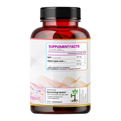 Humming Herbs NAC supplement with Alpha Lipoic Acid - Cellular Detox & Antioxidant Support for Liver, Respiratory Health & Overall Wellness - 450mg - 90 Capsules