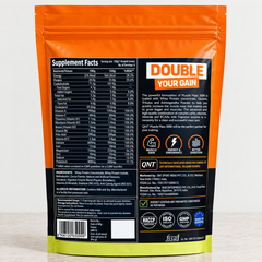 QNT Muscle Mass 3000 | Weight Gainer and Muscle Gainer Supplement (18g Protein, 1.5g Dietary Fibre, 110g Carbs) Per Serve