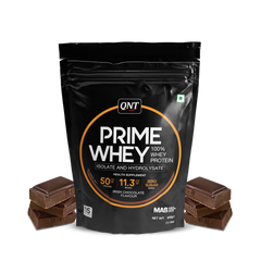 QNT Prime Whey Protein Powder | 25g Protein Per Scoop | Whey Isolate, Concentrate & Hydrolysate Blend | Muscle Growth, Recovery & Strength