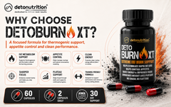 Detonutrition Deto Burn XT – Extreme Fat Burn Support (60 Capsules)