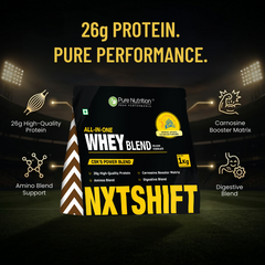Pure Nutrition All-in-One Whey Blend Filter Coffee 1kg | Multi-Source Whey, Soy & Casein Protein with Creatine, Superfoods & Digestive Enzymes | Muscle Recovery & Performance Support