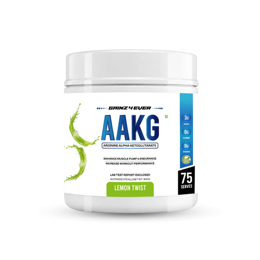 Gainz4Ever AAKG Powder (Arginine Alpha-Ketoglutarate), 300g (75 Servings) | 4g AAKG Per Serving | Supports Muscle Pump, Nitric Oxide Production, Endurance & Workout Performance