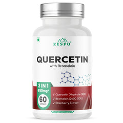 Zespo Quercetin with Bromelain & Elderberry 650mg - 60 Capsules